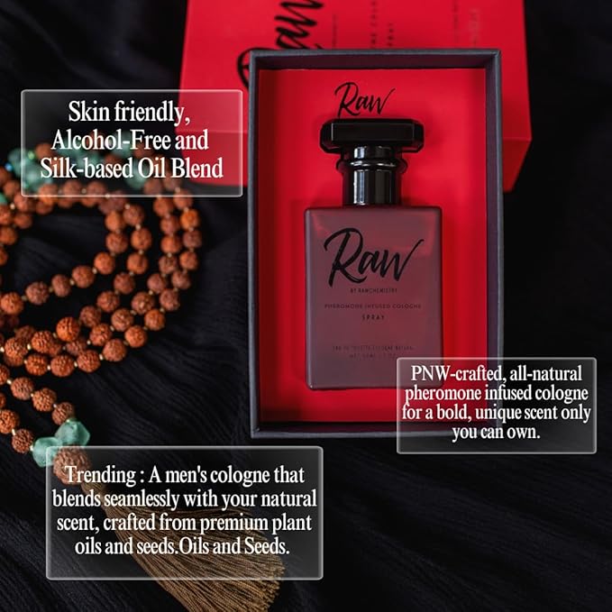 Raw by RawChemistry A Pheromone Infused Cologne - A Cologne with Pheromones for Men 1 oz.