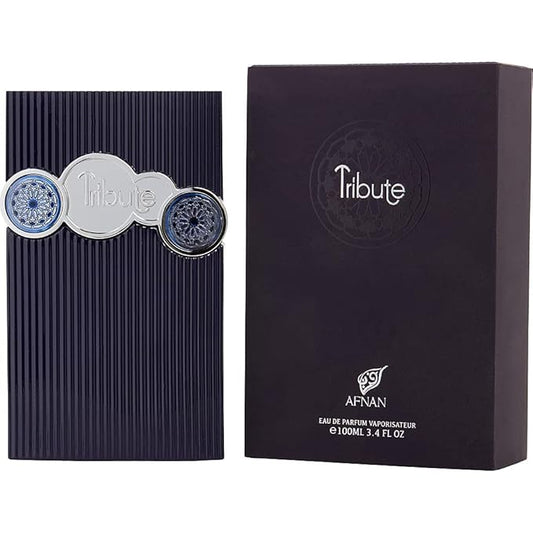 Afnan Tribute Blue Luxury Collection Eau De Parfum Spray, 3.4 Ounce (Unisex)