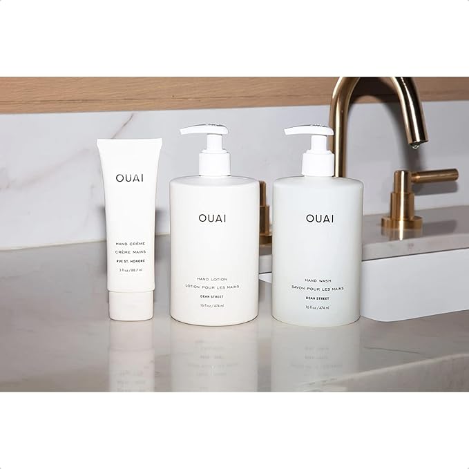 OUAI Hand Lotion Refill - Daily, Lightweight, Hydrating Lotion for Dry Skin - Made with Avocado, Rosehip and Jojoba Oil to Lock in Moisture - Never Greasy (32 Fl Oz)