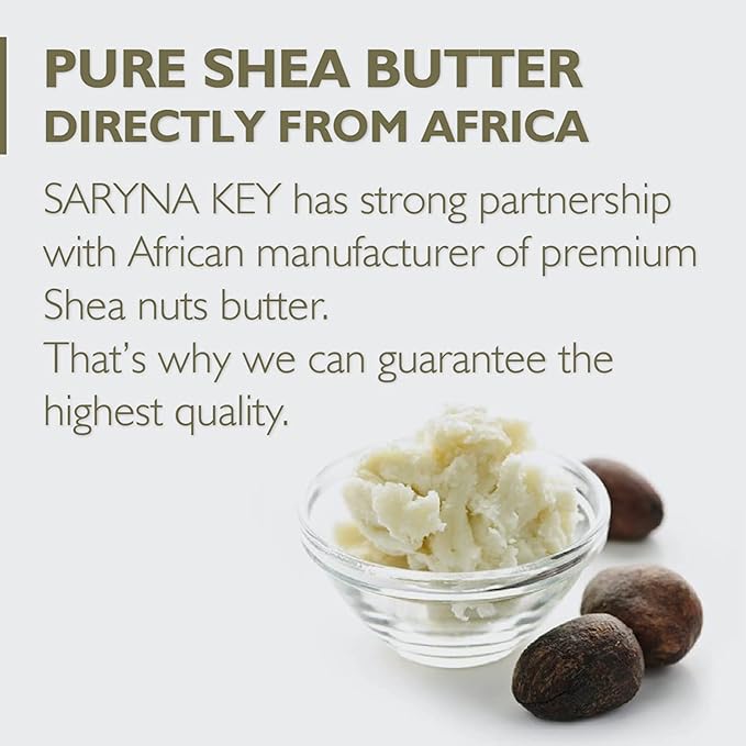 Saryna Key Damage Repair Treatment Butter Mask - African Shea Butter for Dry Hair Treatment - Rejuvenating Butter Moisturizer with Natural Keratin and Vitamins A, E, F (500ml/16.9oz + Hand Cream)