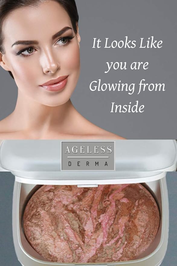 Baked Mineral Makeup Healthy Blush with Botanical Extracts (Coppertone Swirl) Made in USA