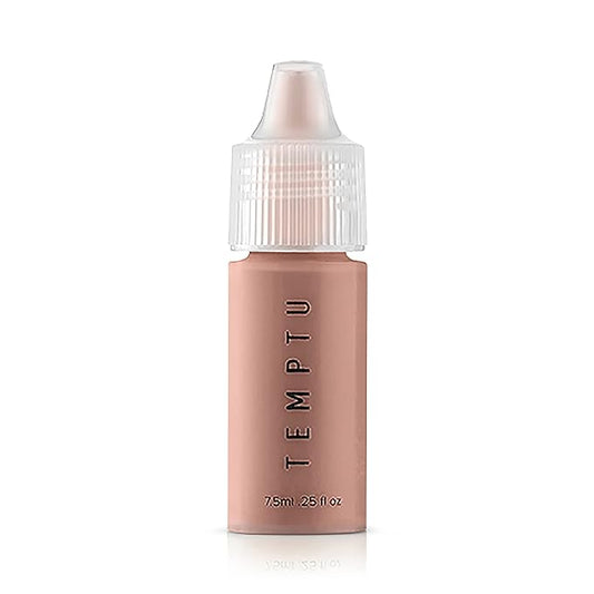 TEMPTU S/B Silicone-Based Airbrush Foundation: Professional Long-Wear Liquid Makeup, Sheer To Full Coverage For A Hydrated, Healthy-Looking Glow & Luminous, Dewy Finish On All Skin Types, 005 Pure Beige, 0.25 Fl Oz