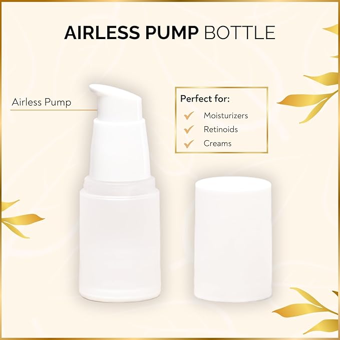 11 Piece Travel Skincare Containers Set - TSA Approved Toiletry Bag & Travel Size Toiletries - Airless & Dropper Bottles for Serums, Moisturizers, & Oils