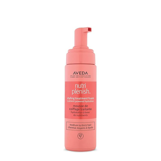 Aveda Nutriplenish Styling Treatment Foam | Soft Hold Styling Foam for Medium to Thick Hair | Hydrates and Nourishes | 94% Naturally Derived*, 6.7 Fl Oz