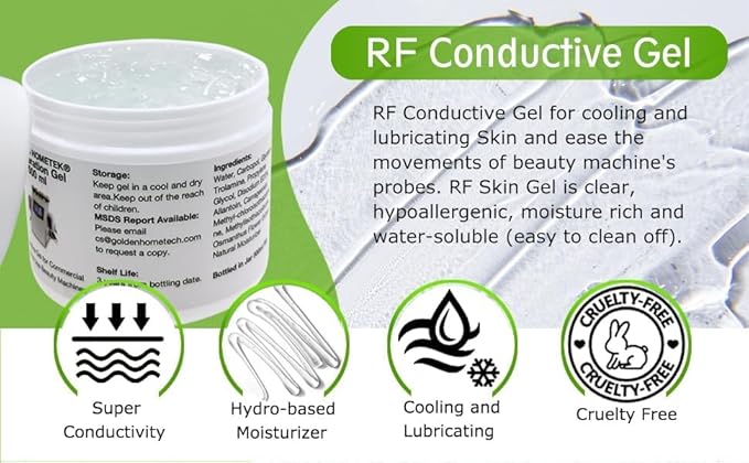 Preparation Gel - Conductive Gel for use with RF Facial Firming and Body Slimming Machines