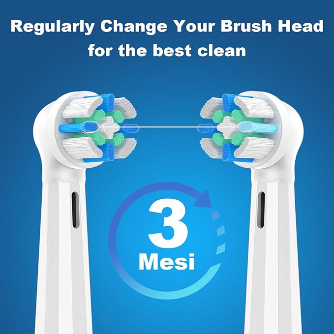 8 Pack IO Replacement Heads Compatible with Oral B IO, for Oral B IO 2/3/4/5/6/7/8/9/10 Series Electric Toothbrushes, Medium Softness for Protect Teeth and Gums, White