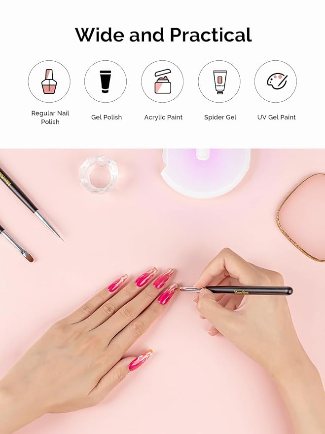 MelodySusie 30000RPM Portable Electric Nail Drill with Nail Art Brushes Set