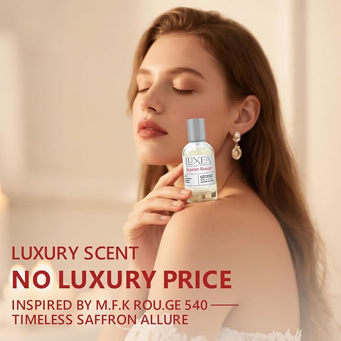 Pheromones Perfumes for Women, Inspired Perfume, Long Lasting Saffron Amber Perfume, Eau De Parfum Cologne, Enhanced Scents Pheromone Cologne for Men&Women, 1.7FL Oz（Scarlet Rouge）