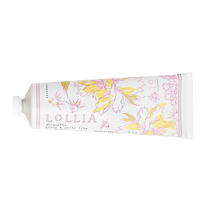 LOLLIA Handcreme, 4 oz Breath Scented Hand Cream for Women, Moisturizing Hand Lotion for Dry Hands, Shea Butter & Cocoa Butter, Quick Absorbing Lotion