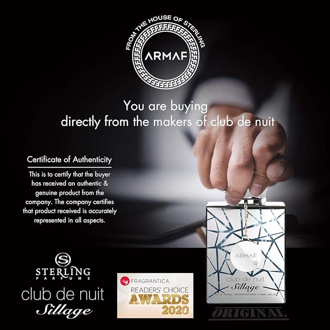 Armaf Club De Nuit Sillage For Unisex Eau de Parfum Spray, 3.6 Ounce