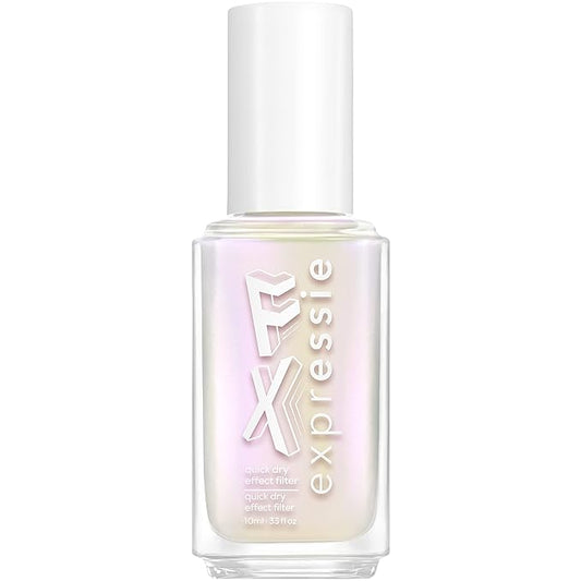 essie expressie quick dry nail polish, vegan formula, pearl finish top coat, Iced Out Fx Filter, 0.33 fl oz