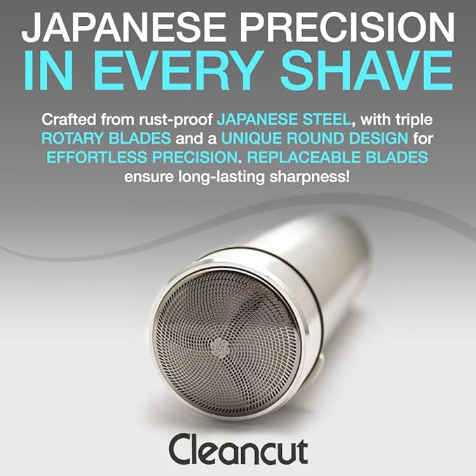 Replacement Kit for Cleancut ES412 Personal Shaver - Blade and Foil Head Replacement for Precision Shaving - Includes New Blade, Foil & Cap - Made in Japan, Easy to Install