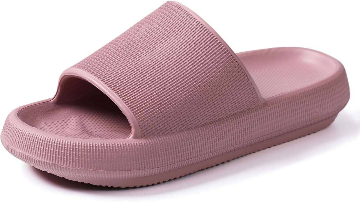 Menore Slippers for Women and Men Quick Drying, Parent-Child EVA Open Toe Soft Slippers, Non-Slip Soft Shower Spa Bath Pool Gym Beach House Sandals for Indoor & Outdoor