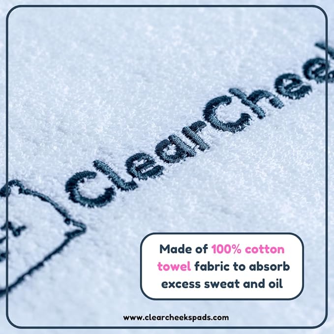 Set of 2 Pillow Pads for face acne, night sweats, drooling, wet hair, oily skin, travel, made of 100% cotton, towel fabric, reusable