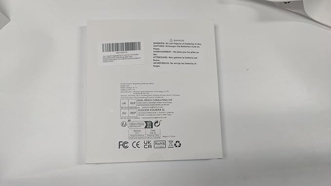 5x Lighted Magnifying Mirror with Suction Cups, Large 6'' Magnified Mirror with Light High Magnification Travel Makeup Mirror, Rechargeable Battery, 3 Colors Dimming Light, with Tweezers &Scissors