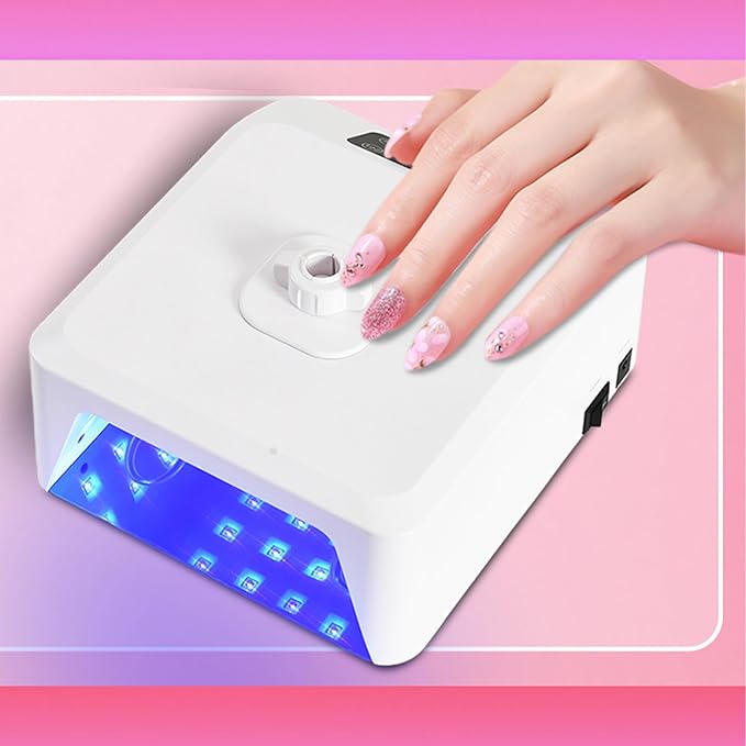 UV Foot Lamp for Nails, 78W Rechargeable UV Lamp for Feet, LED Nail Dryer Lamp with Smart Sensor, Wireless Nail Gel Polish Curing Light, UV Floor Light for Nails and Toenail (Only Lamp Head)