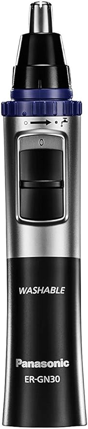 Panasonic Nose Trimmer and Ear Hair Trimmer, ER-GN30-K, Wet/Dry Nose Hair Trimmer
