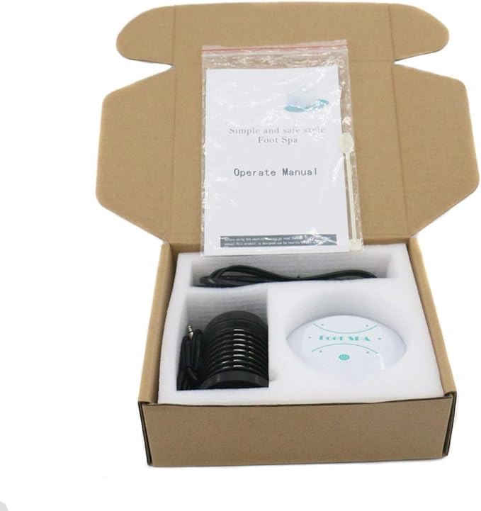 Portable Ionic Foot Spa Detox Foot Bath Machine, Ionic Detox Foot Spa Ion Cleanse for Home Use Spa Club Salon or Holiday Travel Gift US Stock(Tub not Include)