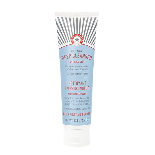 First Aid Beauty Skin Rescue Deep Cleanser with Red Clay, 4.7 oz