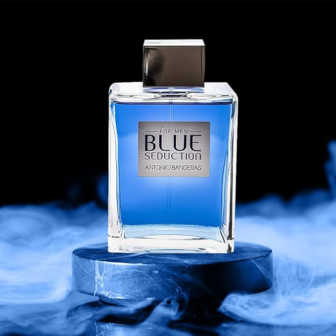 Antonio Banderas Blue Seduction Eau de Toilette Spray for Men, 6.8 Fluid Ounce