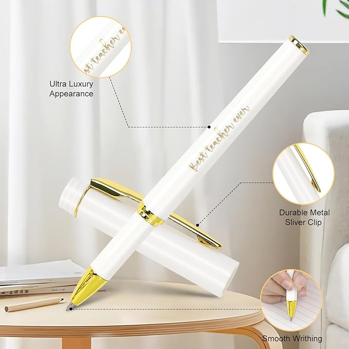 UAREHIBY 16 PCS Teacher Gifts in Bulk,Thank You Teacher Gifts With Makeup Bags,Teacher Appreciation Week Keychain,Bookmark Gifts for Teachers,Best Teacher Ever Pen Gifts,Christmas Gifts