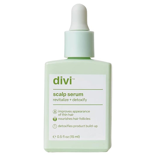 Divi Scalp Serum for Thinning Hair, 15ml – Clinically Tested, Nourishing Formula with Amino Acids, Caffeine & Rosemary Oil – Promotes Healthy Scalp & Fuller-Looking Hair, Reduces Oil & Product Buildup