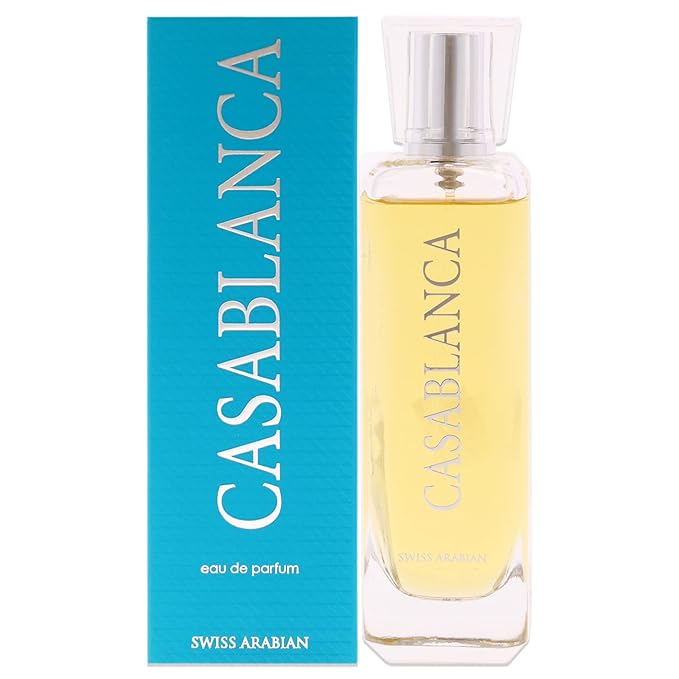 Swiss Arabian Casablanca - Luxury Products From Dubai - Long Lasting, Addictive Personal EDP Spray Fragrance - Seductive Signature Aroma - 3.4 Oz