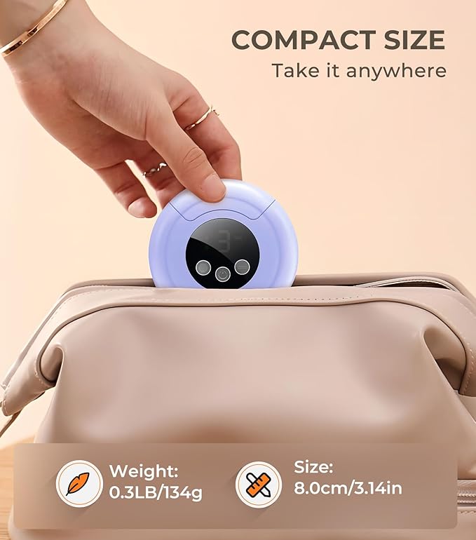 2025 New 3-in-1 Electric Nail Clippers,360° Rotation, 3-Speeds, Polishing Automatic Nail Trimmer with Nail Chip Storage & LED Light, Rechargeable Safety Trimmer for Women, Men, Baby, Seniors-Purple