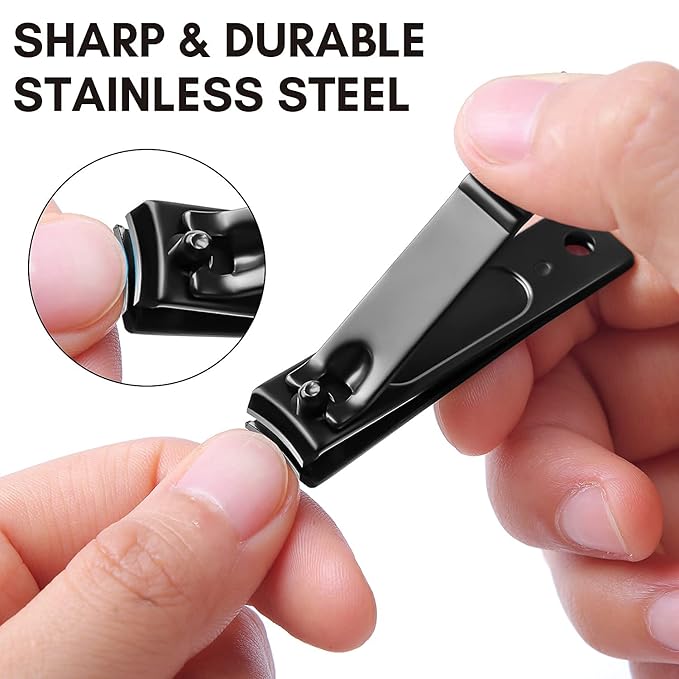 FAMILIFE Manicure Set, Nail Kit 11 in 1 pedicure kit Stainless Steel Mens Manicure Kit Leather and Gifts for Men, and 16pcs Manicure Set Nail Clippers Pedicure Kit Manicure Kit Nail Clipper Set