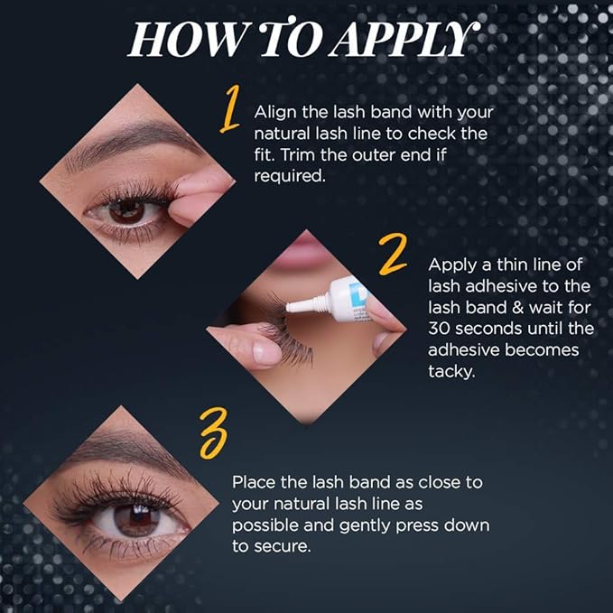 Ardell False Eyelashes Double Up 205 - Black, Dramatic Volume & Length Strip Lashes, Reusable Fake Lashes, 4 Pack