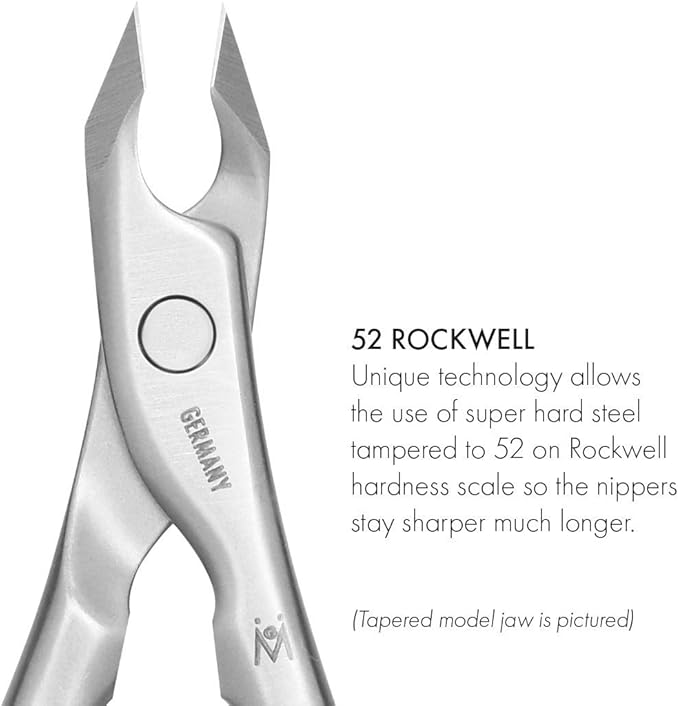 GERMANIKURE 7pc Manicure Set in Beige Leather Case - FINOX Stainless Steel Tools Made in Germany, Glass Nail Care Supplies Made in Czech Republic – Professional Cuticle and Nail Care Kit