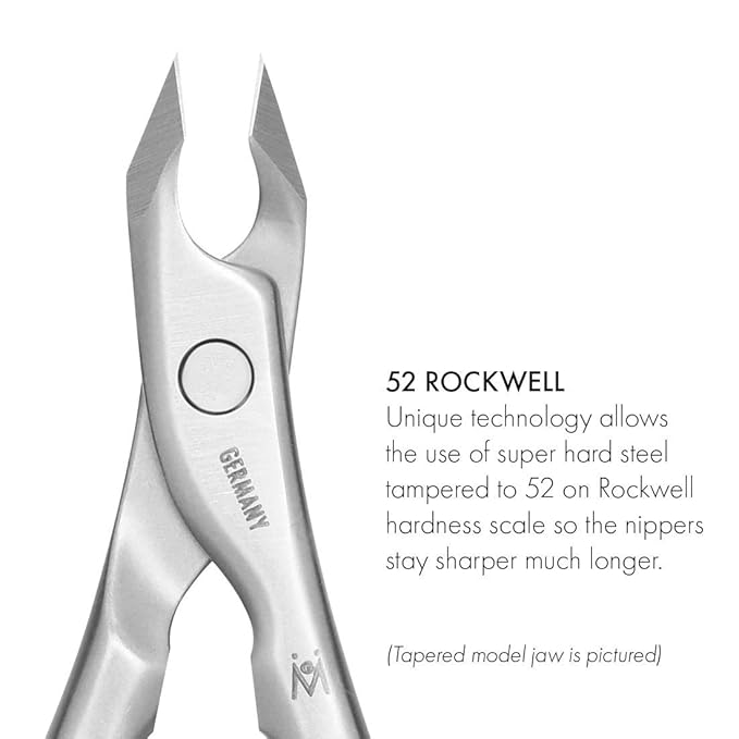 GERMANIKURE 5pc Manicure Set in Black Leather Case - Made in Germany, FINOX Stainless Steel Tools – Professional Mens Grooming Kit