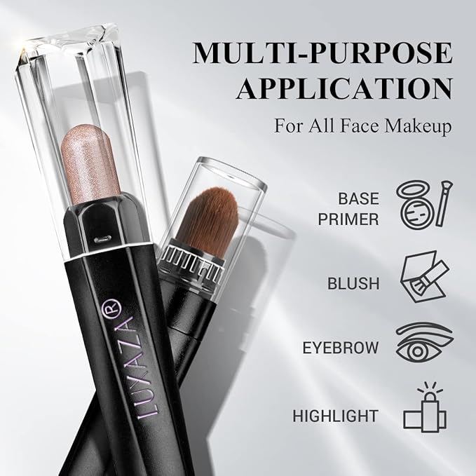 10PCS Eyeshadow Stick,Shimmer And Matte Neutral Brown Eye Shadow Sticks Pencil Crayon, Eye Brightener Stick With Crease-proof Formula,Waterproof & Long Lasting