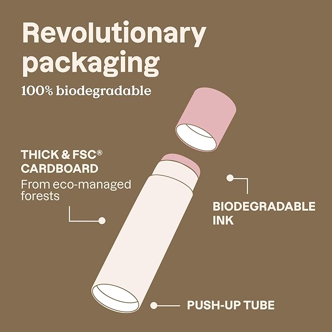 ATTITUDE Oceanly Lightweight Highlighter Stick, Titanium Dioxide-Free, EWG Verified, Plastic-Free, Vegan & Cruelty-free Makeup, Sunset Glow, 0.3 Ounces