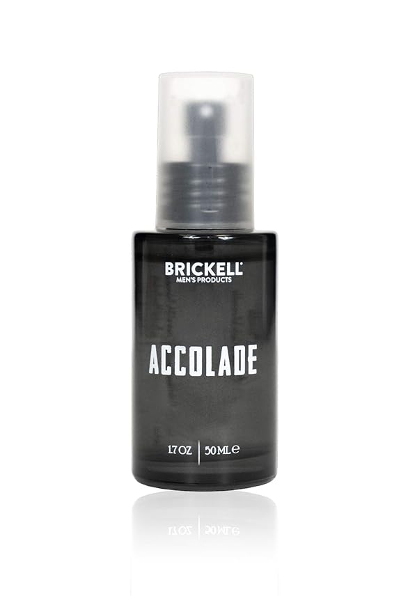 Brickell Men's Accolade Cologne for Men, Italian Bergamot, Cedarwood, Sandalwood, Lemon, and Guaiac Wood Scent, Natural and Organic, 1.7 Ounces