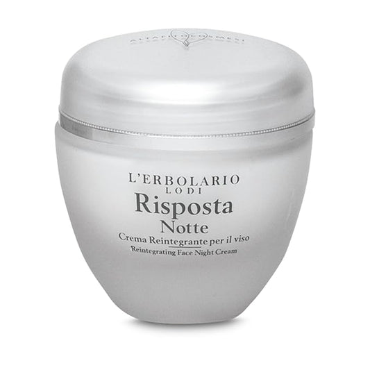 LErbolario Risposta Night Reintegrating Face Cream, 1.6 oz - Face Moisturizer - With Shea Butter - Moisturizing and Nourishing - Cruelty-Free