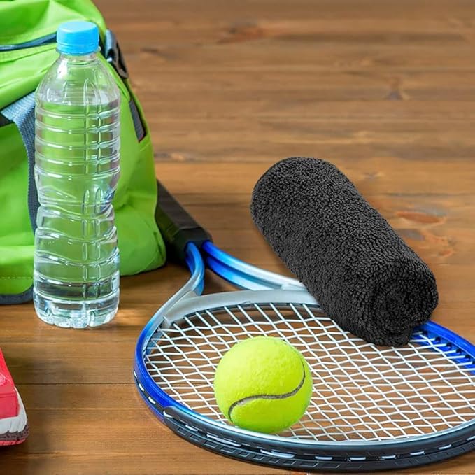 Orighty Microfiber Washcloths Bulk Towels Set 100 Pack, Highly Absorbent and Soft Feel Face Cloths, Multi-Purpose Wash Cloths & Hand Towels for Bathroom, Hotel, Spa, and Gym, 12x12 Inch, Black