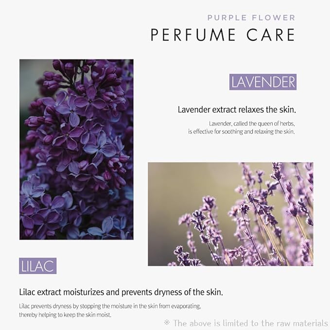 Flower Perfume Body Wash 31.7 fl oz, 900 ml (Purple - Lavender & Lilac)