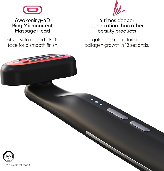 SMOOTHGLOW 2.0 PRO Awakening-4D 9-in-1 Red Light Therapy for Face, Home Radiant Renewal Facial Wand, LED Light Therapy Wand for Face Lift, Firm, Anti-Aging Wrinkle, Rejuvenation, Gift Set for Women