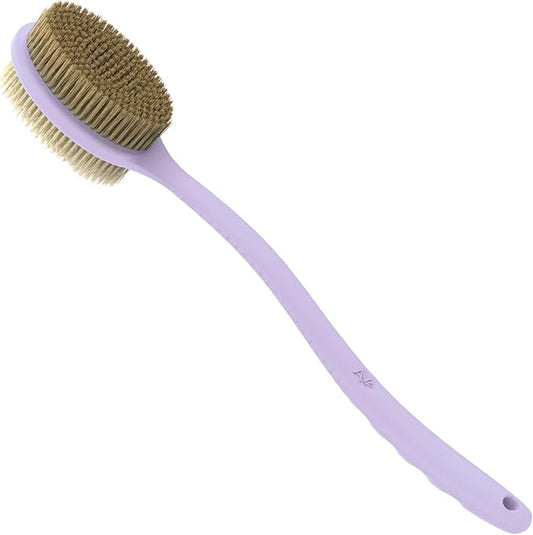Avilana Back Scrubber for Shower,19 inch Silicone Body Scrubber with Handle, Shower Back Scrubber for Men and Women, Back Brush for Shower, Loofah with Handle Shower Brush