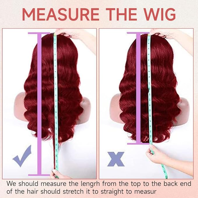 32 Inch Red Human Hair Lace Front Wigs 13x4 Red Lace Front Wigs Human Hair Pre Plucked Body Wave Glueless Wigs Human Hair 200% Density Colored Human Hair Lace Front Wigs Red Wig Human Hair