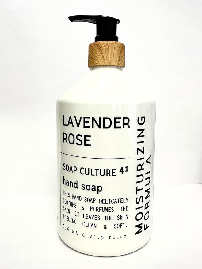 Soap Culture Hand Soap Collection, Gift Set of 4 x 21.5 oz bottles, Fresh Gardenia, Lemon Verbena, Lavender Rose, and Sweet Orange