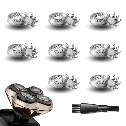 8 Pack Shaver Replacement Blades Compatible with Sku*l Shaver Pitbull Gold PRO & Silver - Pitbull Shaver Replacement Blade, Enhanced Pitbull Shaver Replacement Heads for Superior Shaving