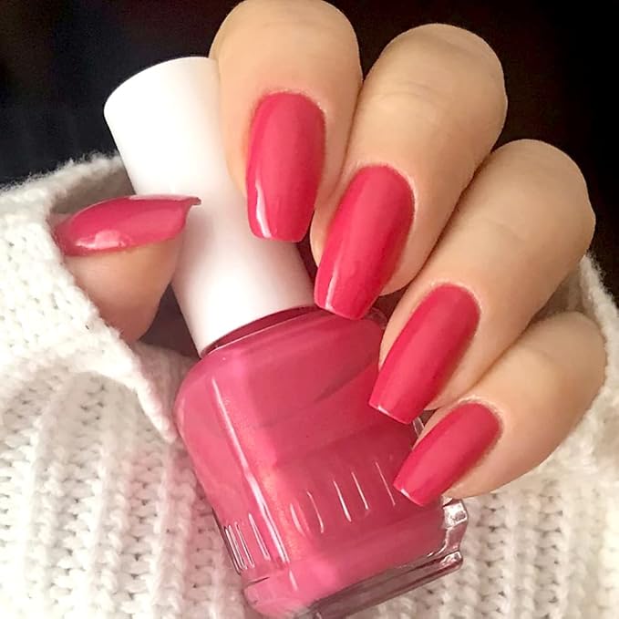 duri Nail Polish, 743 Head Over Heels, Pink Shimmer, Glossy Finish, Semi-Sheer Coverage, Quick Drying, Lasting, 0.45 Fl Oz