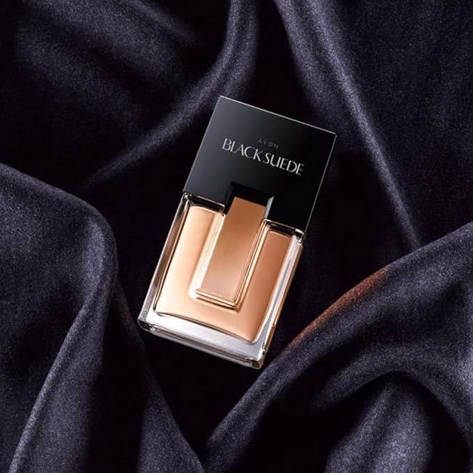 AVON Black Suede Eau de Toilette Spray for Men, Fresh Aromatic Fragrance with Warm Woody Notes and Leather Accord, Long-Lasting Scent, 3.4 fl. oz Black Suede Collection