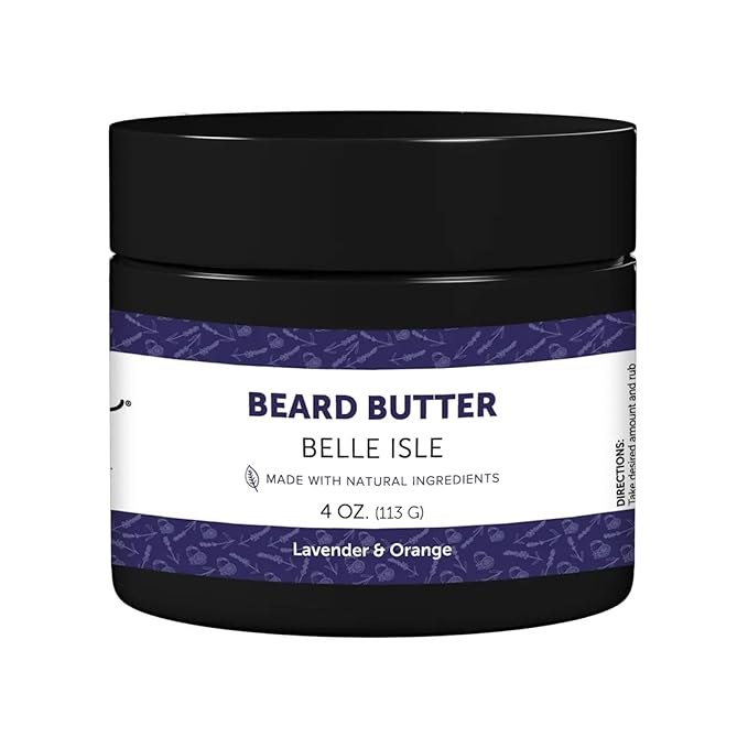 Detroit Grooming Co. Beard Butter for Men | Softens, Thickens & Hydrates with Safflower Oil & Shea Butter | Belle Isle Scent, 4oz