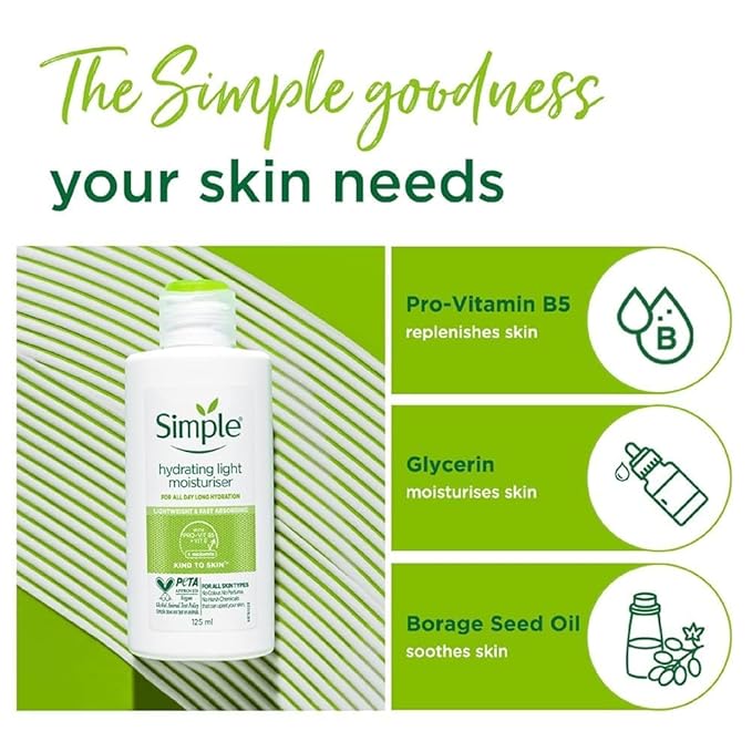 Simple Kind To Skin Hydrating Light Moisturiser 125 ml by Simple