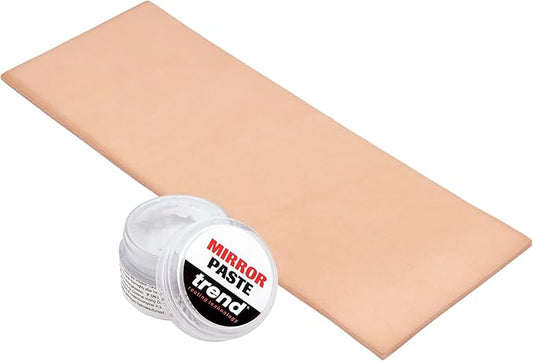 Trend Ultra Fine Mirror Paste & Premium Leather Strop, Hone and Polish Your Knives and Sharpened Tools, DWS/MP/KIT