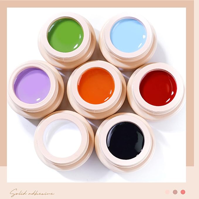 24pcs Professional Painting Gel Nail Art Manicure Painted Gel Polish French Design Multi Color Salon Set