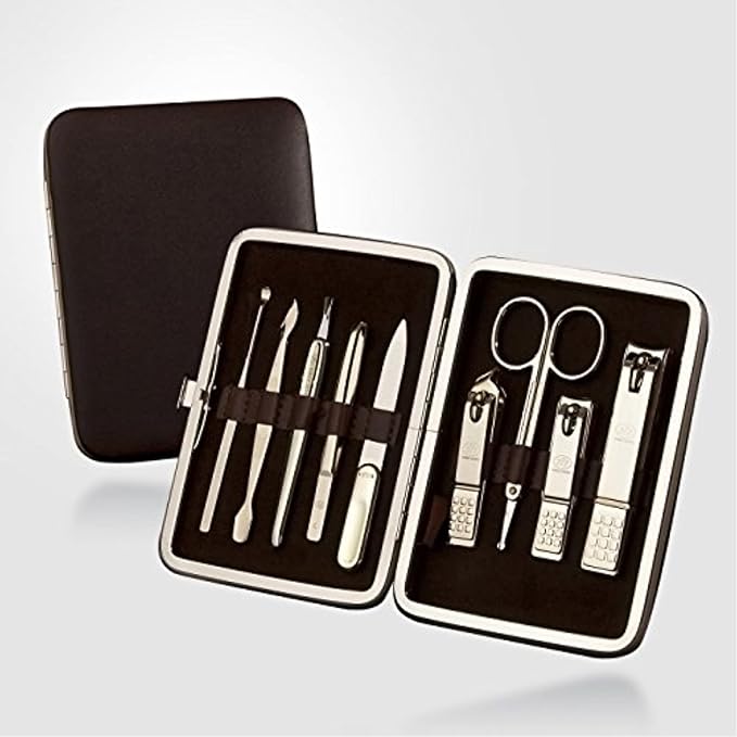 World No. 1. Three Seven (777) Travel Manicure Grooming Kit Nail Clipper Set (9 PCs, TS-392WG), MADE IN KOREA, SINCE 1975.
